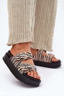 Sandał Klapki Model Nilatha LS-159 Zebra - Step in style Step in style Sandał Klapki Model Nilatha LS-159 Zebra - Step in style Step in style