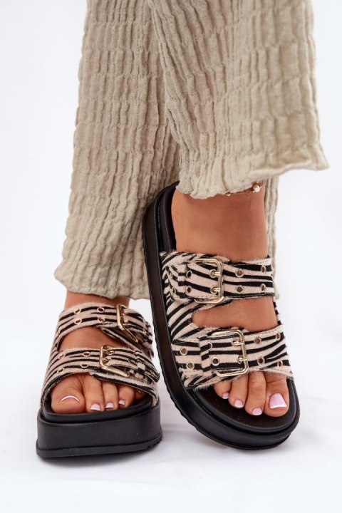 Sandał Klapki Model Nilatha LS-159 Zebra - Step in style Step in style Sandał Klapki Model Nilatha LS-159 Zebra - Step in style Step in style
