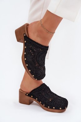 Sandał Klapki Model Senevia C-389 Black - Step in style Step in style