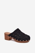 Sandał Klapki Model Senevia C-389 Black - Step in style Step in style Sandał Klapki Model Senevia C-389 Black - Step in style Step in style