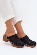 Sandał Klapki Model Senevia C-389 Black - Step in style Step in style Sandał Klapki Model Senevia C-389 Black - Step in style Step in style