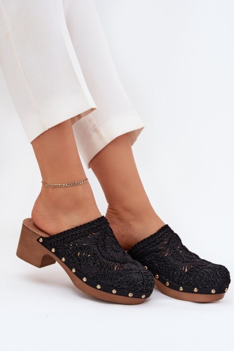 Sandał Klapki Model Senevia C-389 Black - Step in style Step in style Sandał Klapki Model Senevia C-389 Black - Step in style Step in style