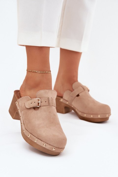 Sandał Klapki Model Veldexina C-394 Beige - Step in style Step in style Sandał Klapki Model Veldexina C-394 Beige - Step in style Step in style