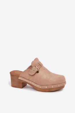 Sandał Klapki Model Veldexina C-394 Beige - Step in style Step in style