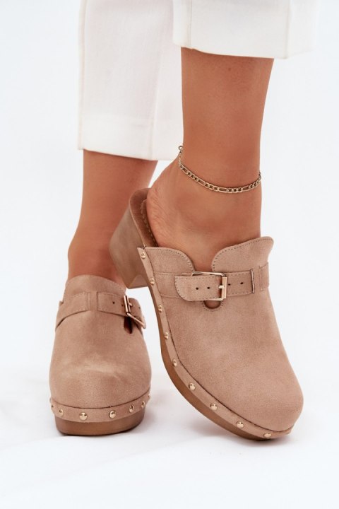 Sandał Klapki Model Veldexina C-394 Beige - Step in style Step in style Sandał Klapki Model Veldexina C-394 Beige - Step in style Step in style