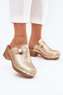 Sandał Klapki Model Veldexina C-394 Gold - Step in style Step in style