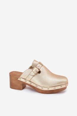Sandał Klapki Model Veldexina C-394 Gold - Step in style Step in style