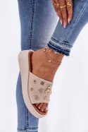 Sandał Klapki Model Vinceza 66741 Beige - Step in style Step in style Sandał Klapki Model Vinceza 66741 Beige - Step in style Step in style