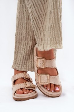 Sandał Klapki Model Visley G474 Beige - Step in style Step in style