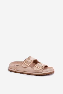 Sandał Klapki Model Visley G474 Beige - Step in style Step in style