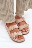 Sandał Klapki Model Visley G474 Beige - Step in style Step in style Sandał Klapki Model Visley G474 Beige - Step in style Step in style