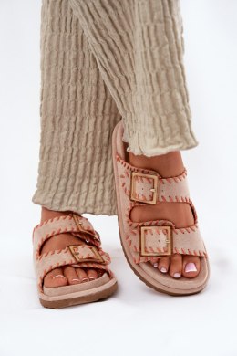 Sandał Klapki Model Visley G474 Beige - Step in style Step in style