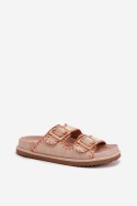 Sandał Klapki Model Visley G474 Beige - Step in style Step in style Sandał Klapki Model Visley G474 Beige - Step in style Step in style