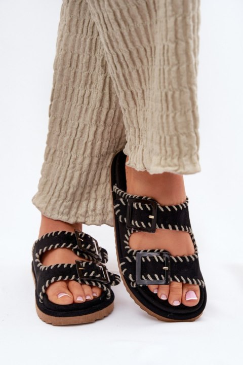 Sandał Klapki Model Visley G474 Black - Step in style Step in style Sandał Klapki Model Visley G474 Black - Step in style Step in style