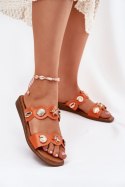 Sandał Klapki Modele Jenoriela C15-1 Orange - Step in style Step in style Sandał Klapki Modele Jenoriela C15-1 Orange - Step in style Step in style