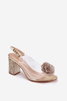 Sandały Model DA MR51-702 Gold - Step in style Step in style