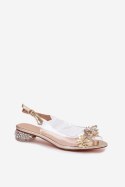 Sandały Model DA MR51-709 Gold - Step in style Step in style Sandały Model DA MR51-709 Gold - Step in style Step in style