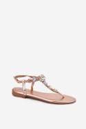 Sandały Model Fiolalia 8088 Pink/Gold - Step in style Step in style Sandały Model Fiolalia 8088 Pink/Gold - Step in style Step in style