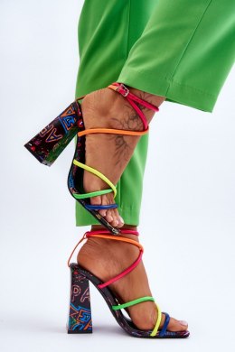 Sandały Model Josette FY2125-3 Multicolor Black - Step in style Step in style