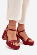 Sandały Model Lillita 6896 Red - Step in style Step in style Sandały Model Lillita 6896 Red - Step in style Step in style