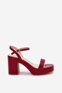 Sandały Model Lillita 6896 Red - Step in style Step in style Sandały Model Lillita 6896 Red - Step in style Step in style
