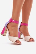 Sandały Model Rosazara 24SD35-6815 Beige/Pink - Step in style Step in style Sandały Model Rosazara 24SD35-6815 Beige/Pink - Step in style Step in style