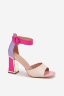 Sandały Model Rosazara 24SD35-6815 Beige/Pink - Step in style Step in style Sandały Model Rosazara 24SD35-6815 Beige/Pink - Step in style Step in style