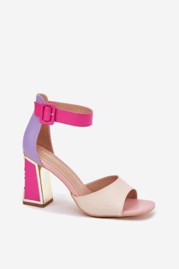 Sandały Model Rosazara 24SD35-6815 Beige/Pink - Step in style Step in style