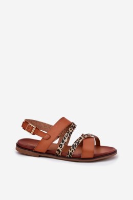 Sandały Model Sergio Leone SK086H Camel - Step in style Step in style