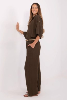 Spodnie Damskie Model MI-SP-6560.73P Dark Brown - Italy Moda Italy Moda