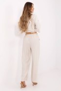 Spodnie Damskie Model MI-SP-6560.73P Light Beige - Italy Moda Italy Moda Spodnie Damskie Model MI-SP-6560.73P Light Beige - Italy Moda Italy Moda