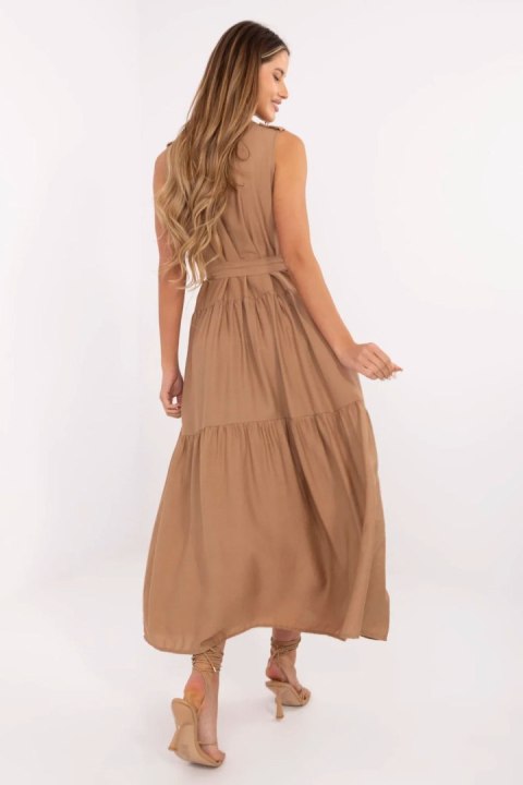 Sukienka Model MI-SK-A5032.70P Camel - Italy Moda Italy Moda Sukienka Model MI-SK-A5032.70P Camel - Italy Moda Italy Moda