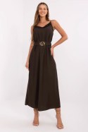 Sukienka Model MI-SK-A6401.00 Dark Brown - Italy Moda Italy Moda Sukienka Model MI-SK-A6401.00 Dark Brown - Italy Moda Italy Moda