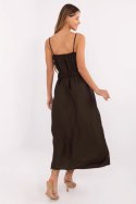 Sukienka Model MI-SK-A6401.00 Dark Brown - Italy Moda Italy Moda Sukienka Model MI-SK-A6401.00 Dark Brown - Italy Moda Italy Moda