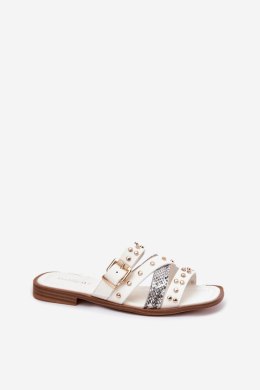 Sandał Klapki Model Manitte 9706 White - Step in style Step in style