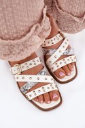 Sandał Klapki Model Manitte 9706 White - Step in style Step in style Sandał Klapki Model Manitte 9706 White - Step in style Step in style