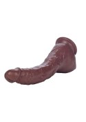 Duży zagięty murzyński penis dildo 22cm przyssawka Duży zagięty murzyński penis dildo 22cm przyssawka