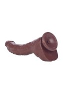 Duży zagięty murzyński penis dildo 22cm przyssawka Duży zagięty murzyński penis dildo 22cm przyssawka