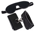 Mini zestaw bdsm bondage kajdanki i opaska na oczy Mini zestaw bdsm bondage kajdanki i opaska na oczy