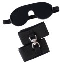 Mini zestaw bdsm bondage kajdanki i opaska na oczy Mini zestaw bdsm bondage kajdanki i opaska na oczy