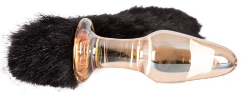 Szklany korek analny plug zatyczka z sex ogonem Szklany korek analny plug zatyczka z sex ogonem