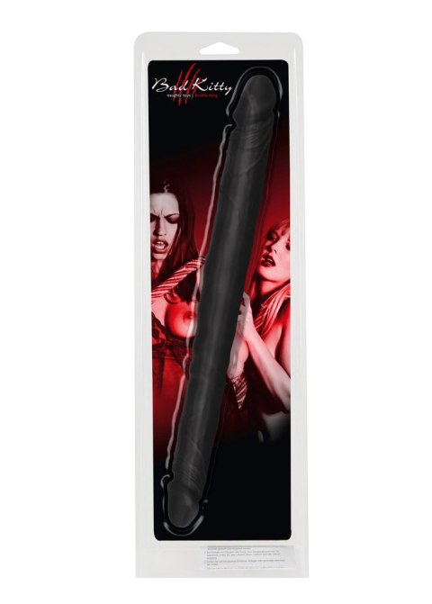 Czarne dildo lesbijskie silikonowe podwójne 40cm Czarne dildo lesbijskie silikonowe podwójne 40cm