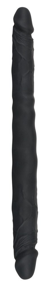 Czarne dildo lesbijskie silikonowe podwójne 40cm Czarne dildo lesbijskie silikonowe podwójne 40cm