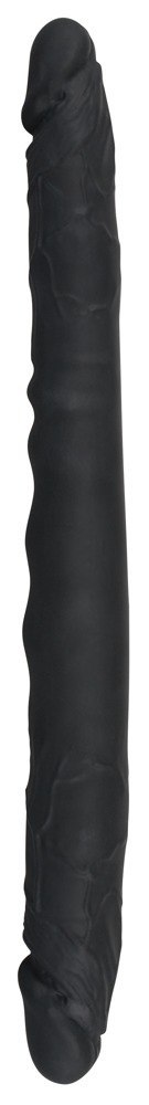 Czarne dildo lesbijskie silikonowe podwójne 40cm Czarne dildo lesbijskie silikonowe podwójne 40cm