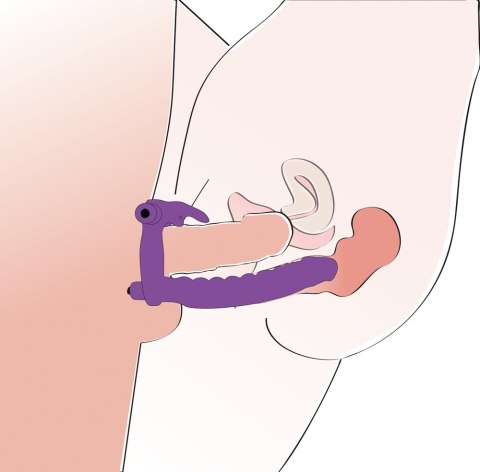 Sztuczny penis dildo podwójna penetracja masażer Sztuczny penis dildo podwójna penetracja masażer